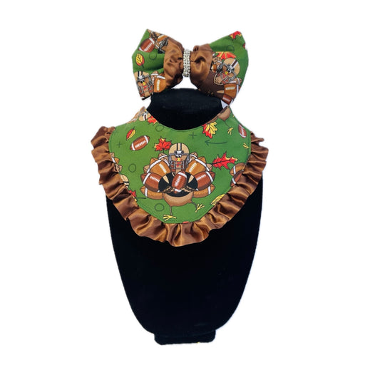 Turkey Bow/Bow tie and Bandana Set