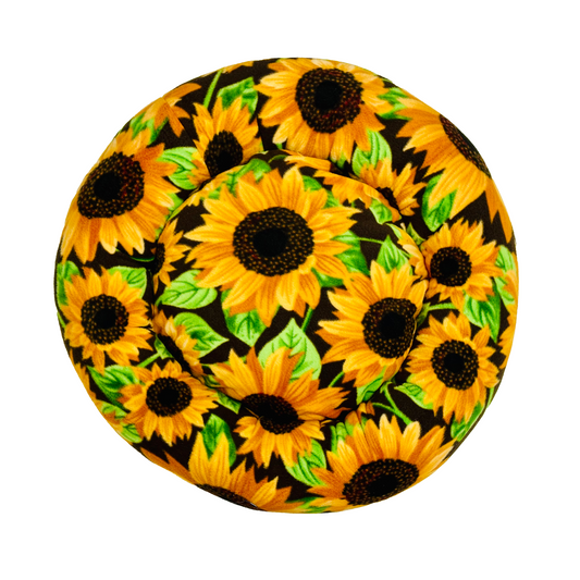 Sunflower Fields Plush Cuddler Dog Bed