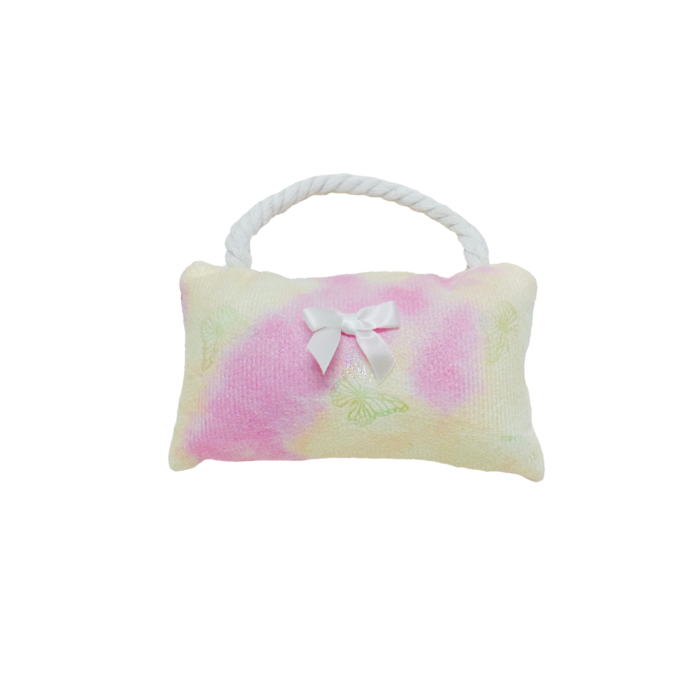 Pink and Yellow Butterfly Bag Purse Toy