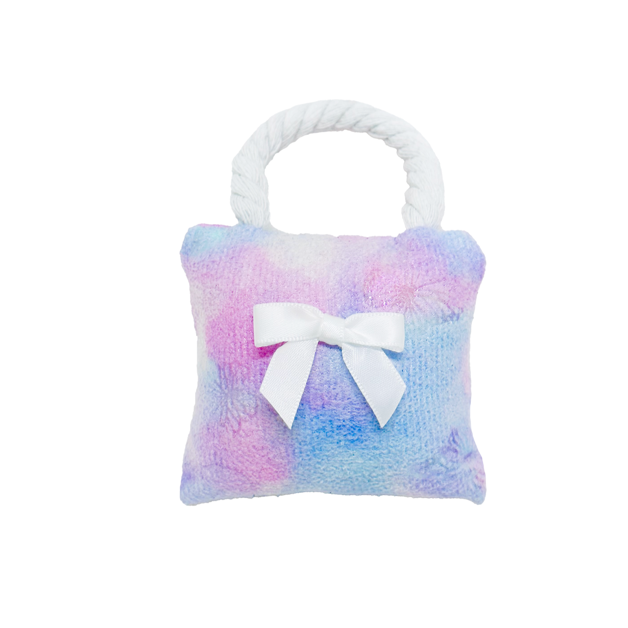 Pink, Blue and White Butterfly Bag Plush Purse Toy