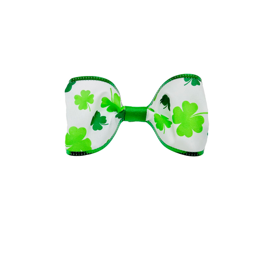 Lucky Clover Dog Bow Tie