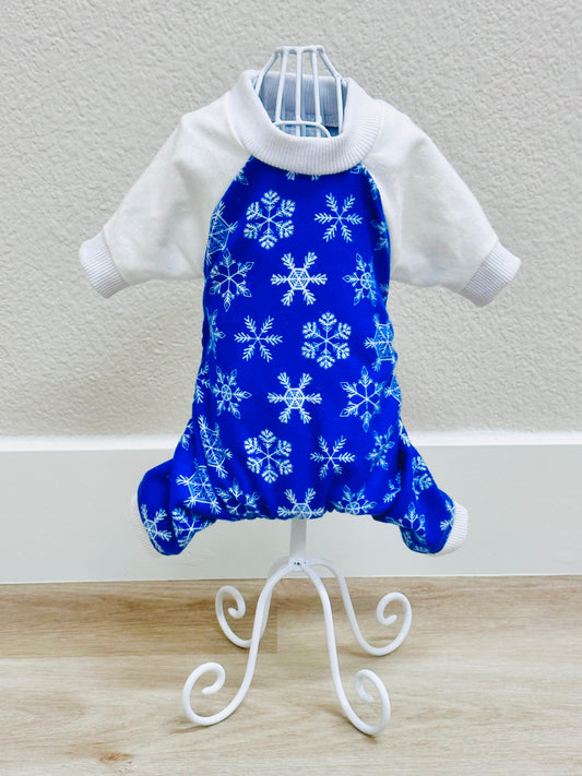 Limited Size Run Snowflakes in Winter Dog Loungewear