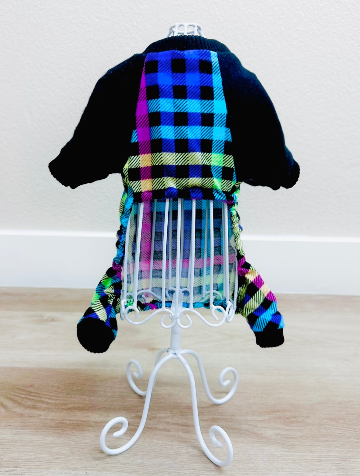 Limited Size Run Rainbow Plaid Dog Loungewear