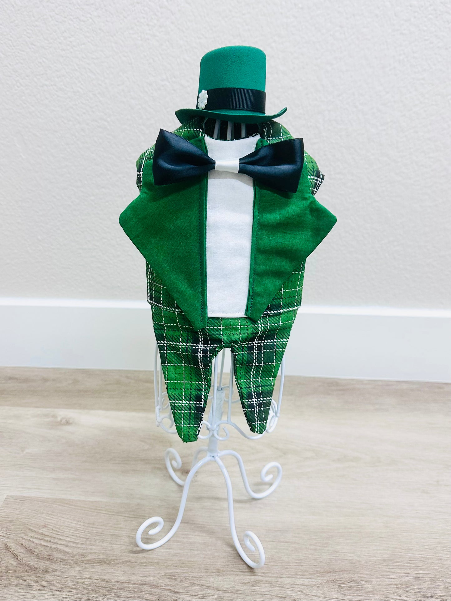 Couture Green With Envy Plaid Dog Tuxedo