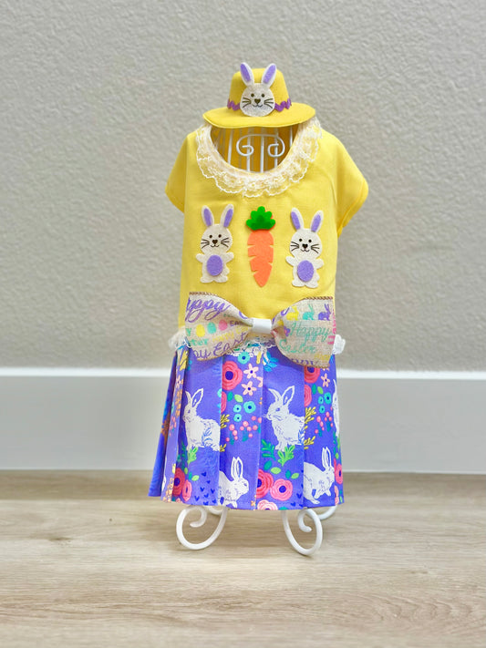 Couture Easter Bunny Dog Dress