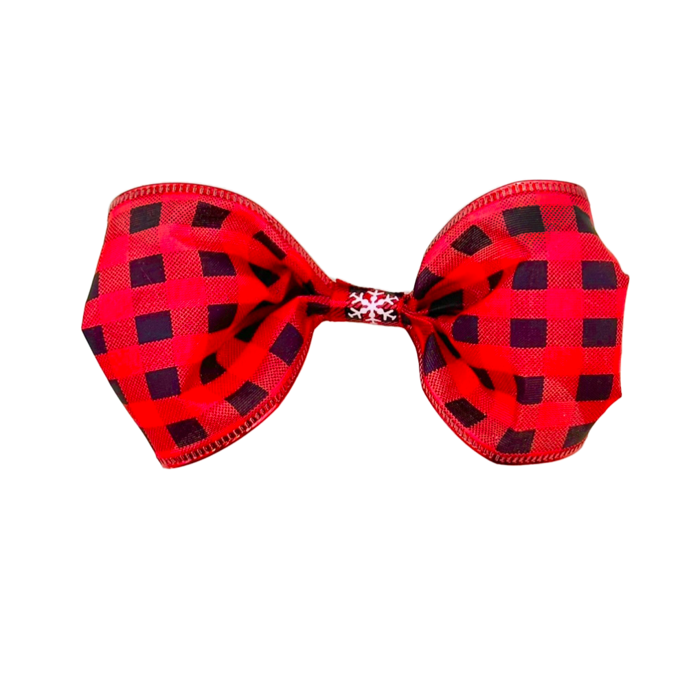 Plaid You Made It Dog Bow Tie