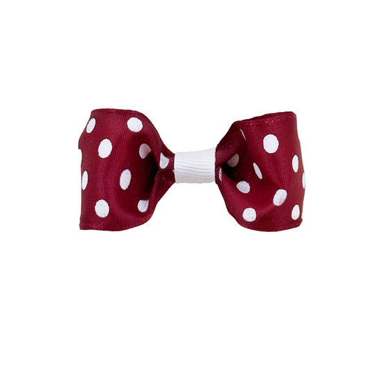 Charismatic Crimson Dog Hair Bow