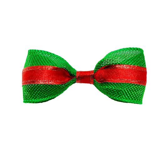 Red, Green and Gorgeous Dog Bow Tie