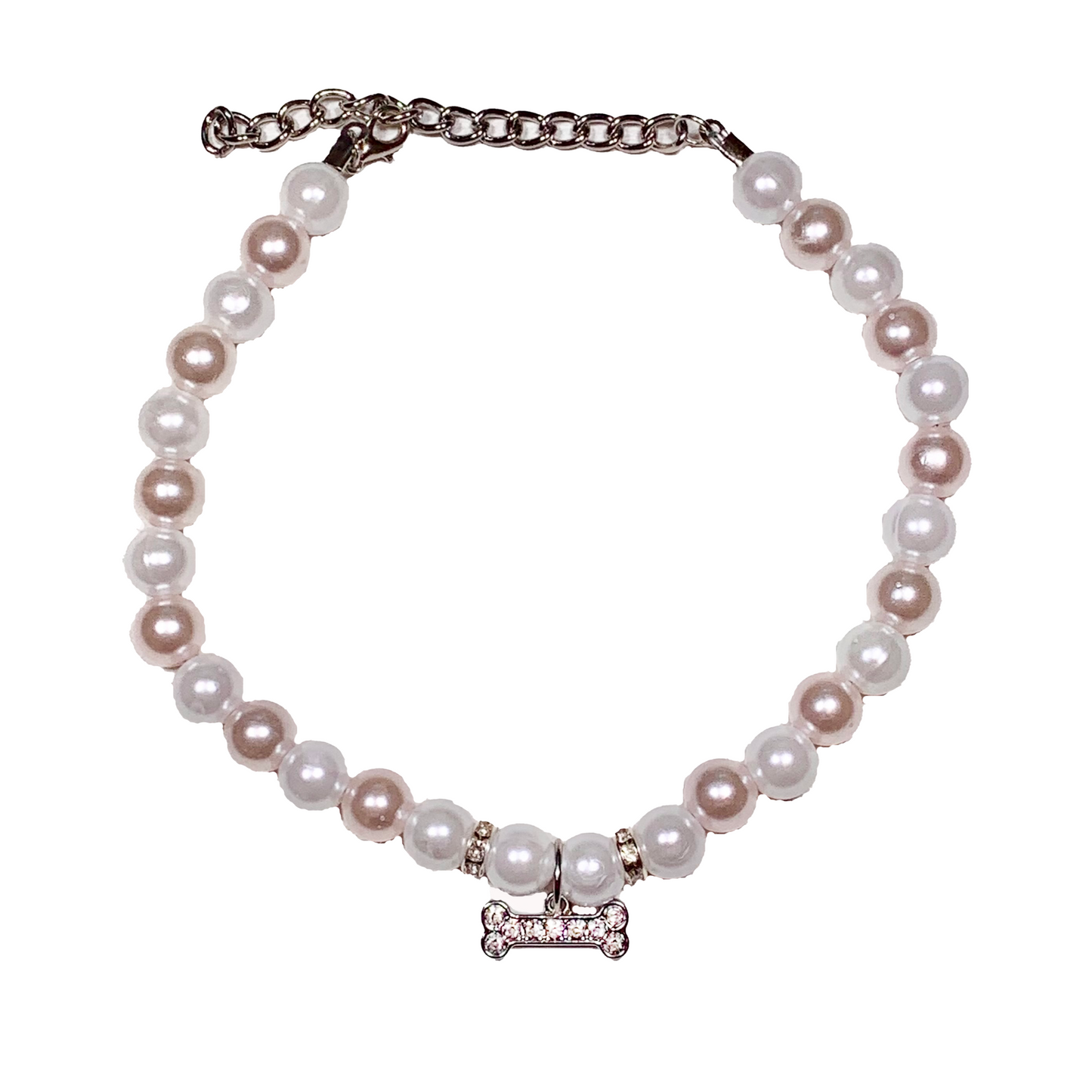 Pearl-fect Roscato Decorative Dog Necklace