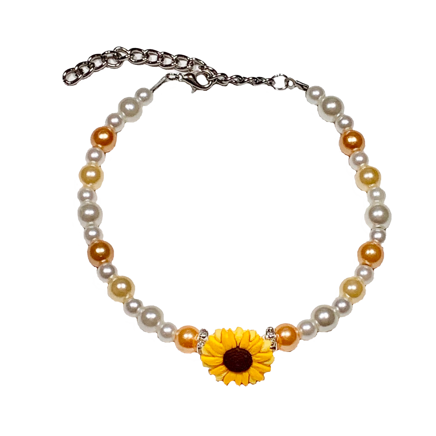 Sunkissed Sunflowers Decorative Dog Necklace