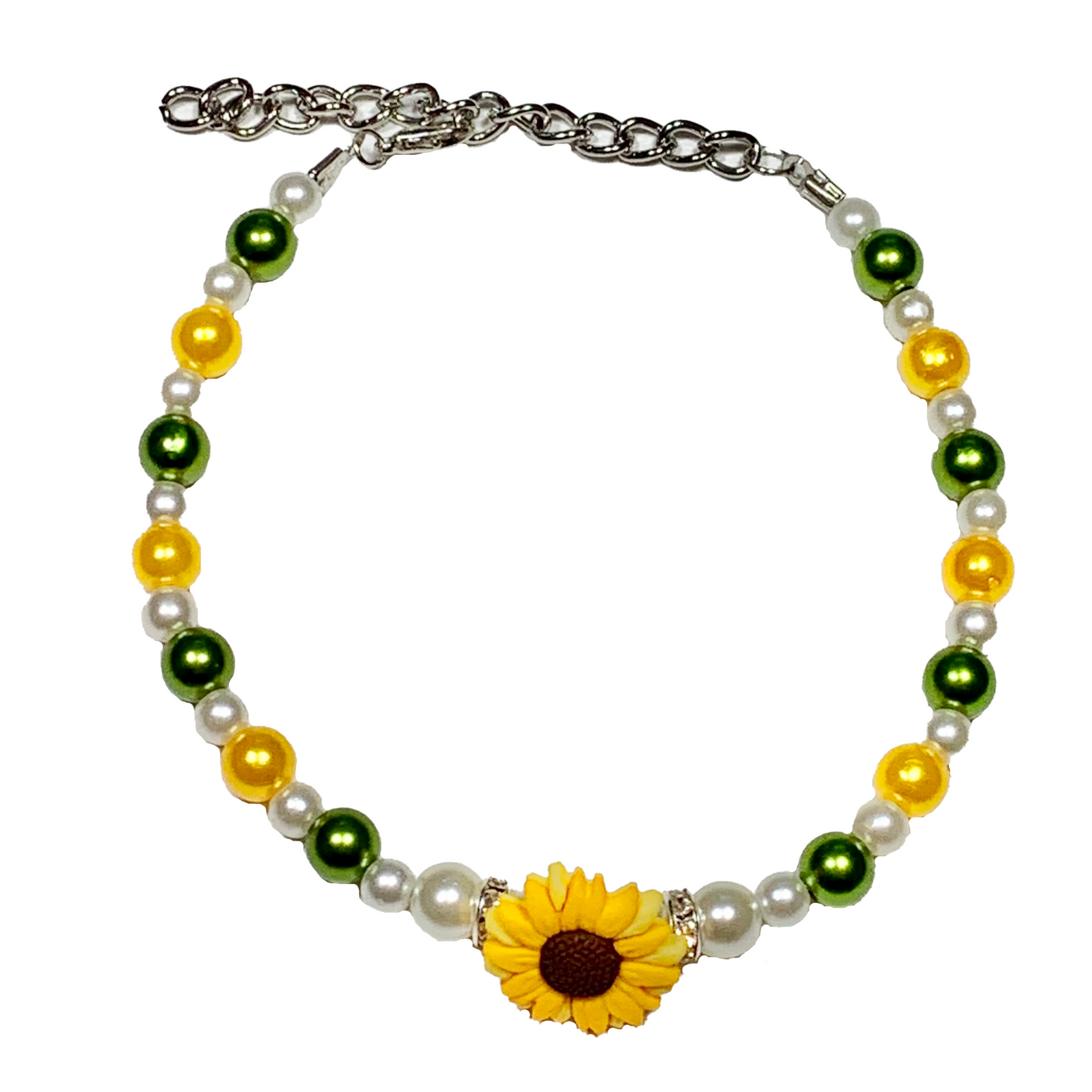 Sunflower Fields Decorative Dog Necklace