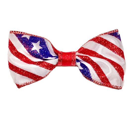 Uncle Sam Dog Bow Tie