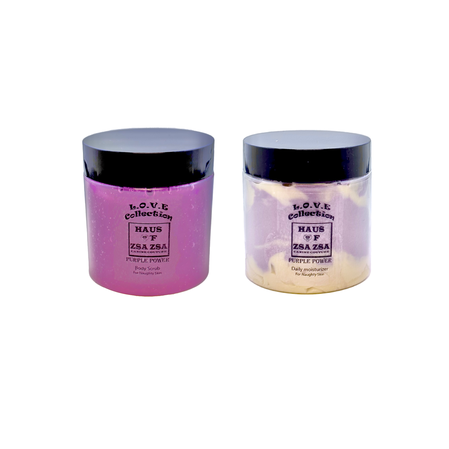 Purple Power Body Scrub and Daily Moisturizer Bundle